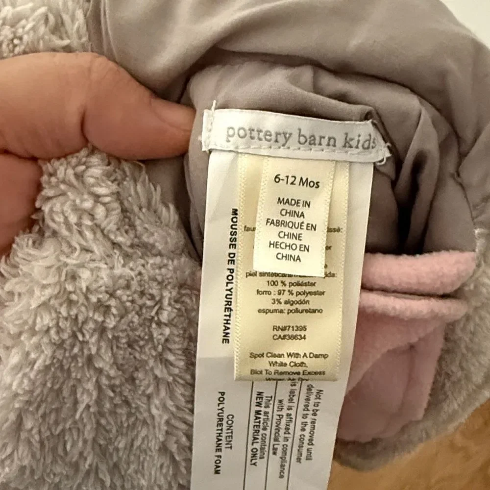 Pottery barn kids Bunny Hooded Baby costume